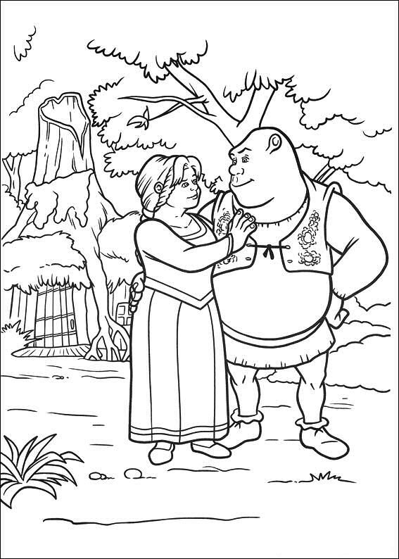 Coloring page Shrek 4 Forever After Shrek 4 Forever After